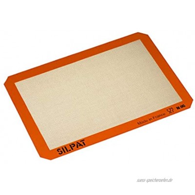 Silpat Premium Antihaft-Silikon-Backmatte halbe Blattgröße 29,1 x 41,6 cm cremefarben