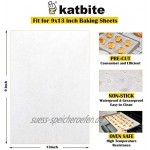 katbite Verdickt Backpapier Zuschnitt 200 Blatt 23 x 33 cm Antihaft Weiß Pergament Papier zum Backen von Keksen Kochen Backen Braten in der Küche