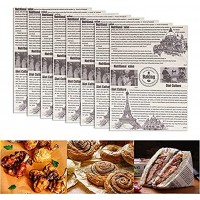 XGzhsa Lebensmittelverpackungspapier 100 Blatt Wachspapier fettdicht Backpapier für Home Restaurant Bäckerei BBQ Picknick Sandwich Brot Burger Fries 38 x 28 cm