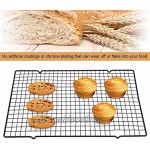 Kühlregal Edelstahl-Kühl- und Backregal Antihaft-Grillblech für Kekse Kuchen Brot 15,94x 9,84 x 0,59