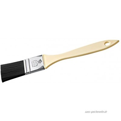 Zenker Teflon®-Backpinsel 21 cm PATISSERIE Pinsel zum Kochen und Backen Ideal zum Einfetten und Glasieren Farbe: Schwarz Silber Creme Menge: 1 Stück
