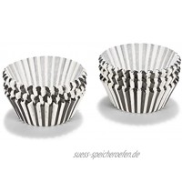 Patisse 1734 Papier-Cup-Cake-Förmchen schwarz weiß 200 Stück