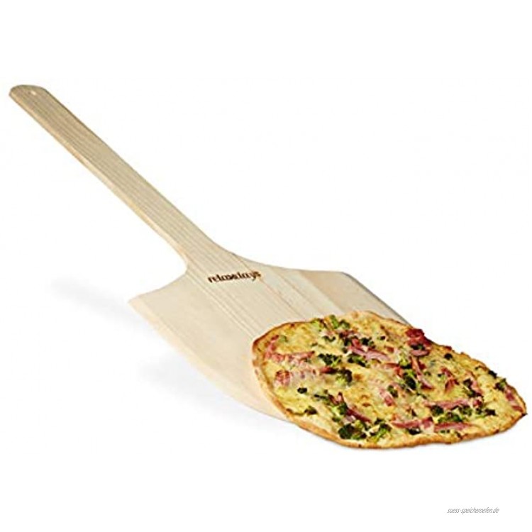 Relaxdays Pizzaschieber XXL aus Holz mit extra langem Griff HBT ca. 1 x 30 x 78 cm Pizzaschaufel für Pizzaofen Pizzaheber als ideales Zubehör zum Pizzabrett auch als Pizzateller oder Pizzabrett natur