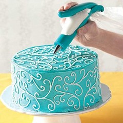 Kuchendekorationsstift-Werkzeug-Set für Gebäck Zuckerguss Tüten blau
