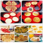 Pancake form Omelette aus Antihaft Silikon,Ring Pfannkuchen former Pancake maker BPA-Frei Lebensmittelechtes Silikon